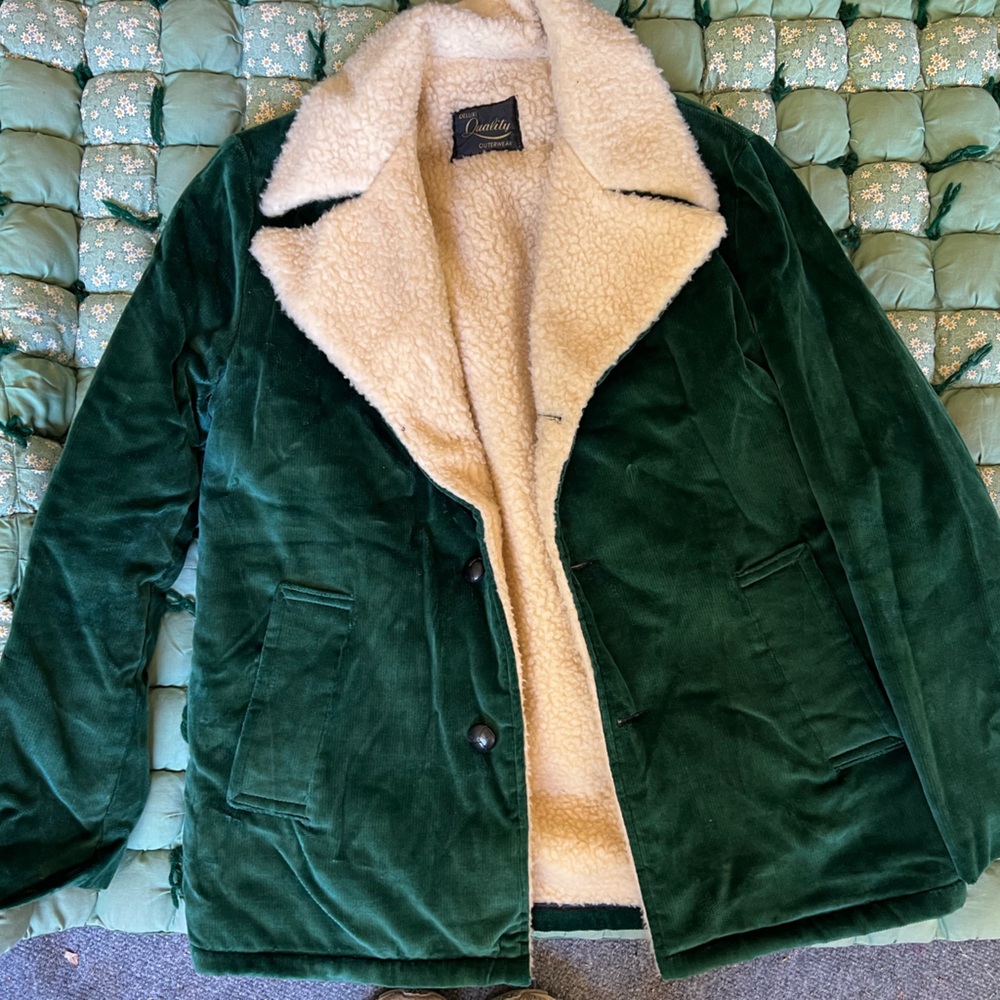 Vintage Green Velvet Jacket